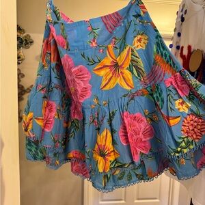 Farm Rio skirt size zipper